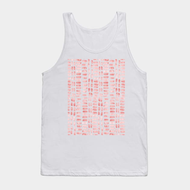 Abstract rectangles - coral Tank Top by wackapacka